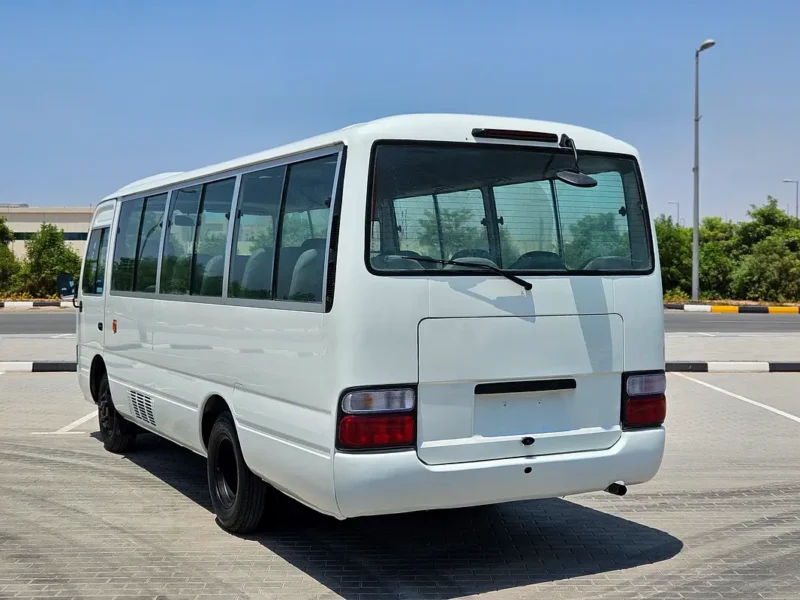 2009 Toyota Coaster 4 Cylinders Diesel Engine White Grey Van GCC Specs Premium Condition