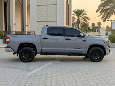 2019 Toyota Tundra CrewMax SR5 5.7L V8 i-FORCE Engine Grey Black Pickup Truck GCC Specs