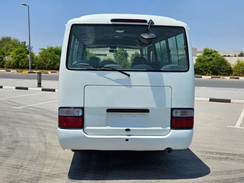 2009 Toyota Coaster 4 Cylinders Diesel Engine White Grey Van GCC Specs Premium Condition