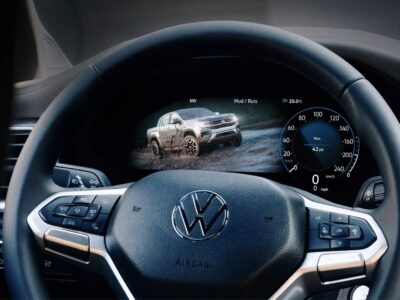 2026 Volkswagen Amarok 2.0L Turbo 4-Cylinder Diesel Engine White Black Pickup Truck