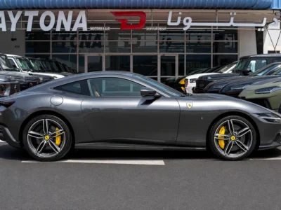2023 Ferrari Roma Standard 3.9 Litres V8 Twin Turbo Petrol Engine Grey Tan Coupe Carbon Fiber