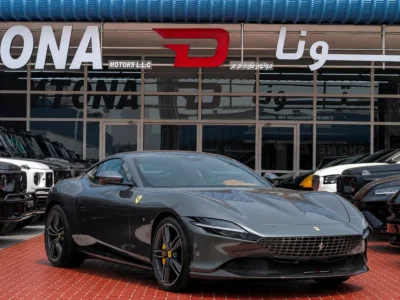 2023 Ferrari Roma Standard 3.9 Litres V8 Twin Turbo Petrol Engine Grey Tan Coupe Carbon Fiber
