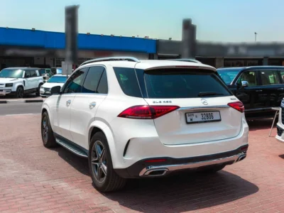 2019 Mercedes-Benz GLE-Class GLE 450 4MATIC 3.0L Turbo V6 Engine White Tan SUV GCC Specs