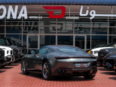 2023 Ferrari Roma Standard 3.9 Litres V8 Twin Turbo Petrol Engine Grey Tan Coupe Carbon Fiber