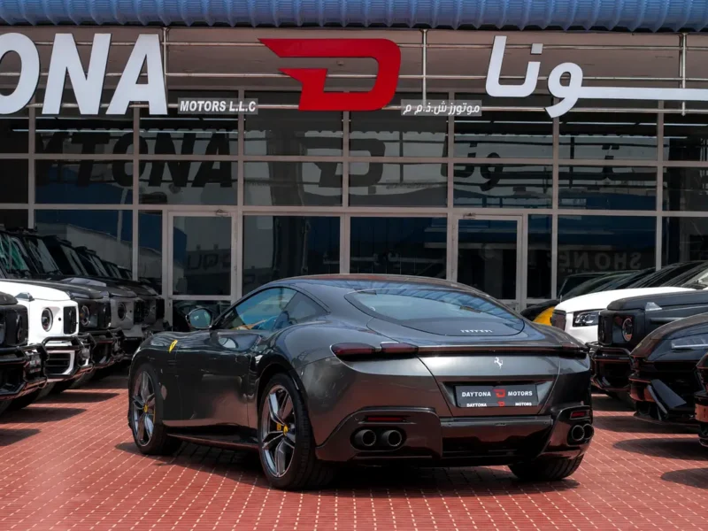 2023 Ferrari Roma Standard 3.9 Litres V8 Twin Turbo Petrol Engine Grey Tan Coupe Carbon Fiber