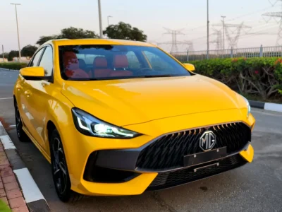 2023 MG GT Turbo 1.5L turbocharged 4 Cylinders Petrol Engine Yellow Black Sedan GCC Specs