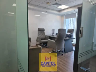 1,127 sqft WELL FURNISHED OFFICE WITH 4 GLASS PARTITION AVAILABLE FOR RENT IN BUSINESS BAY