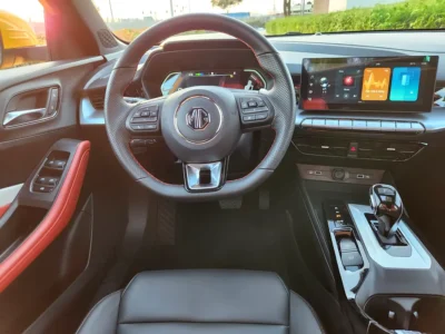 2023 MG GT Turbo 1.5L turbocharged 4 Cylinders Petrol Engine Yellow Black Sedan GCC Specs