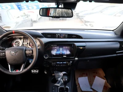 2025 Toyota Hilux GR Sport 2.8 Litres 4 Cylinders Diesel Engine White Black Pickup Truck