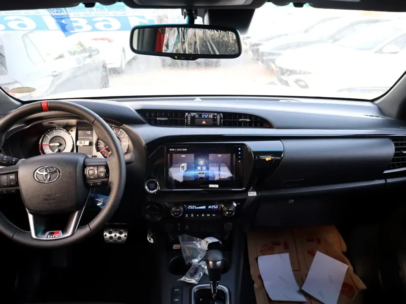 2025 Toyota Hilux GR Sport 2.8 Litres 4 Cylinders Diesel Engine White Black Pickup Truck