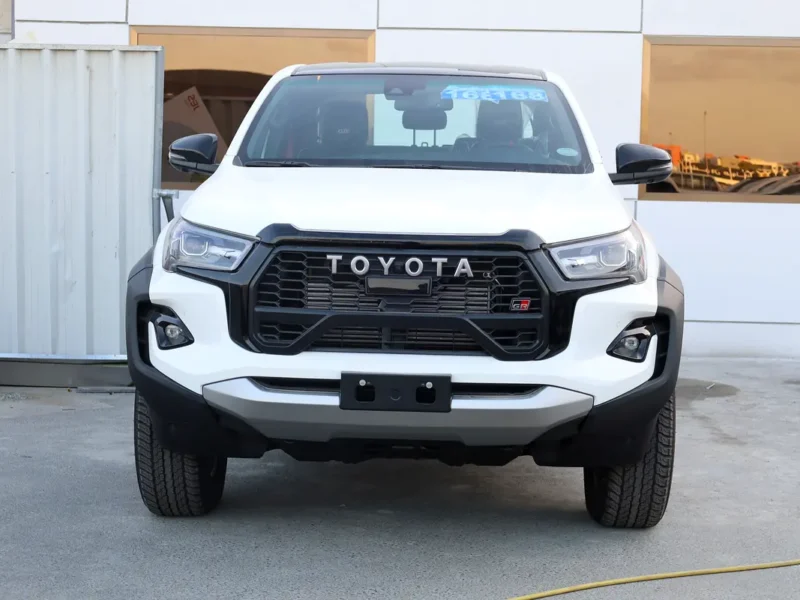 2025 Toyota Hilux GR Sport 2.8 Litres 4 Cylinders Diesel Engine White Black Pickup Truck