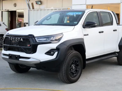 2025 Toyota Hilux GR Sport 2.8 Litres 4 Cylinders Diesel Engine White Black Pickup Truck