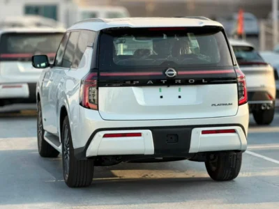 2026 Nissan Patrol LE PLATINUM CITY 3.5L Twin Turbo 6 Cylinders Petrol Engine White Red SUV