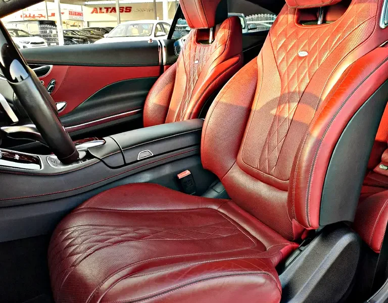 2015 Mercedes-Benz S-Class S 550 8 Cylinders Petrol Engine Black Red Coupe Mint Condition Clean Title