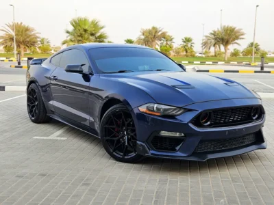 2019 Ford Mustang Ecoboost 2.3L Turbocharged 4 Cylinders Petrol Engine Blue Red Coupe