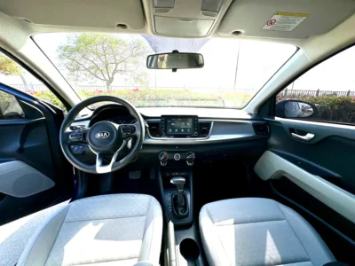 2021 Kia Rio EX 4 Cylinders Petrol Engine Blue Black Sedan GCC Specs Excellent Condition