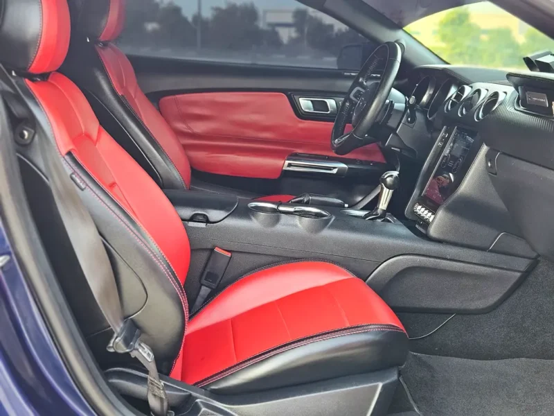 2019 Ford Mustang Ecoboost 2.3L Turbocharged 4 Cylinders Petrol Engine Blue Red Coupe