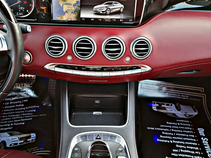 2015 Mercedes-Benz S-Class S 550 8 Cylinders Petrol Engine Black Red Coupe Mint Condition Clean Title