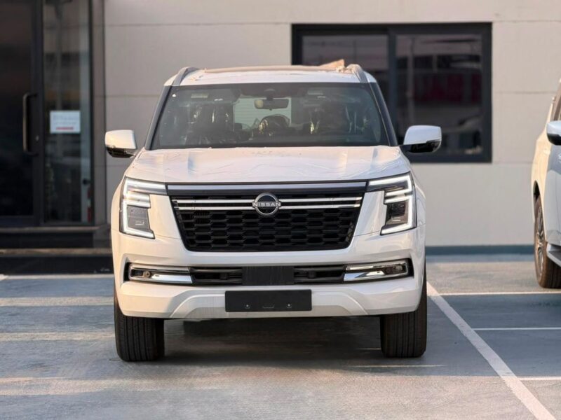 2026 Nissan Patrol LE PLATINUM CITY 3.5L Twin Turbo 6 Cylinders Petrol Engine White Red SUV
