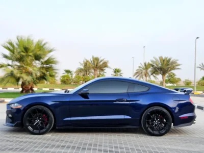 2019 Ford Mustang Ecoboost 2.3L Turbocharged 4 Cylinders Petrol Engine Blue Red Coupe