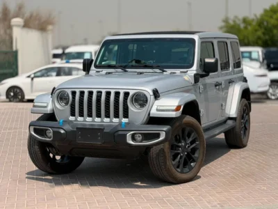 2023 Jeep Wrangler Sahara 2.0 Liters 4 Cylinders Hybrid Engine Silver Black SUV US Specs