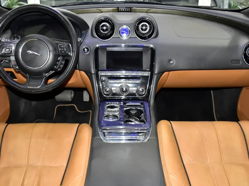 2013 Jaguar XJ Premium Luxury (Lwb) 5.0 Litres 8 Cylinders Petrol Engine Black Tan Sedan GCC