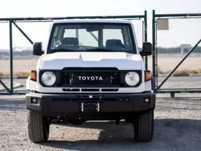 2025 Toyota Land Cruiser 70 Series LC 71 LX SWB 4.0L 6 Cylinders Petrol Engine White Tan SUV