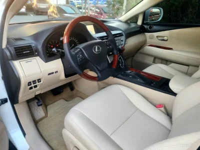2011 Lexus RX-Series RX 350 Platinum 3.5 Litres V6 Petrol Engine White Beige SUV GCC Specs