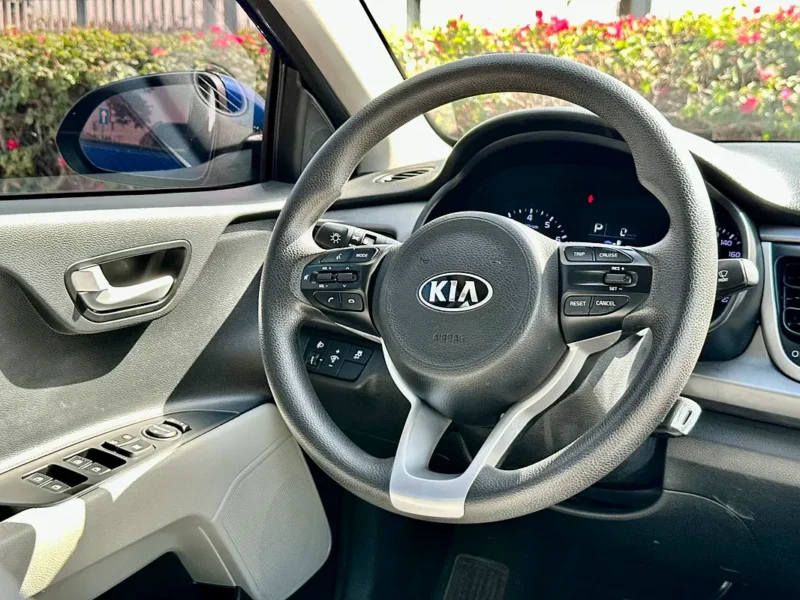 2021 Kia Rio EX 4 Cylinders Petrol Engine Blue Black Sedan GCC Specs Excellent Condition