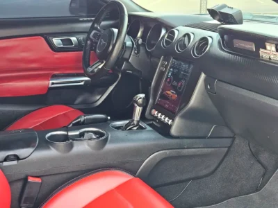 2019 Ford Mustang Ecoboost 2.3L Turbocharged 4 Cylinders Petrol Engine Blue Red Coupe