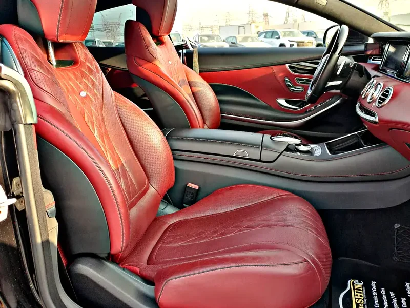 2015 Mercedes-Benz S-Class S 550 8 Cylinders Petrol Engine Black Red Coupe Mint Condition Clean Title