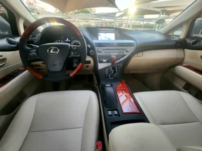 2011 Lexus RX-Series RX 350 Platinum 3.5 Litres V6 Petrol Engine White Beige SUV GCC Specs