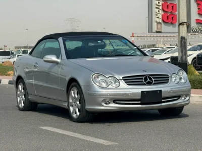 2004 Mercedes-Benz CLK-Class CLK 320 6 Cylinders Petrol Engine Silver Black Soft Top Convertible