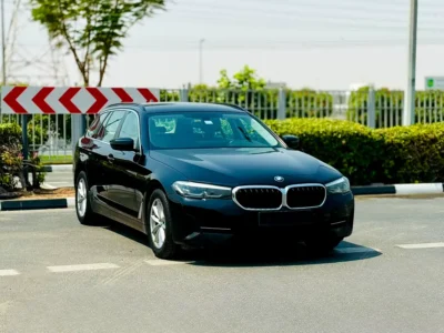 2023 BMW 5-Series 520i 2.0 Litres 4 Cylinders Petrol Engine Black Yellow Hatchback GCC Specs