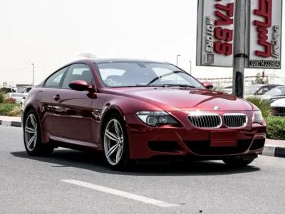 2006 BMW M6 Coupe 10 Cylinders Petrol Engine Red Black Coupe Japanese Specs Automatic