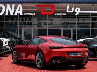 2023 Ferrari Roma Standard 3.9 Litres V8 Twin Turbo Petrol Engine Red White Coupe Japanese Specs