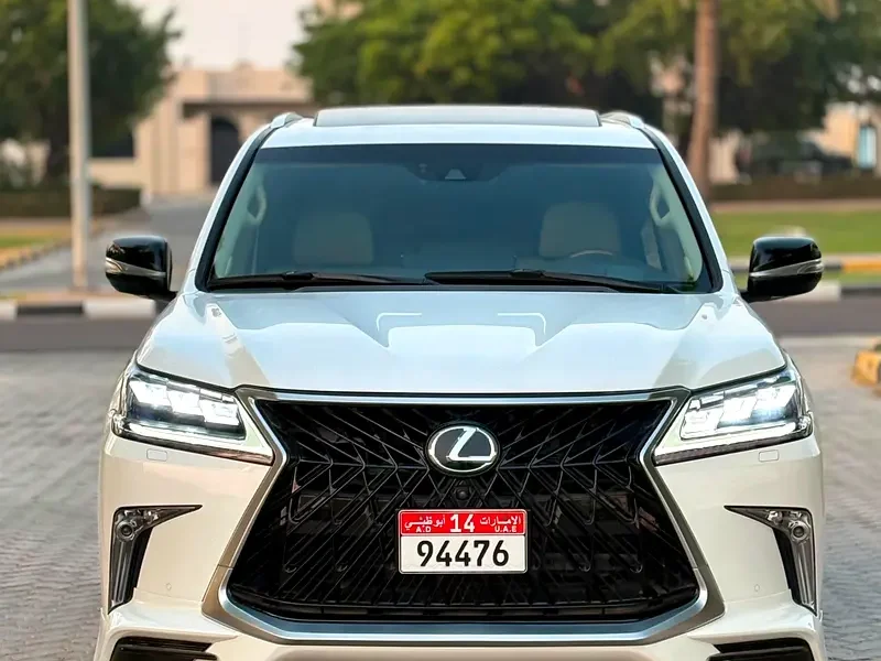 2016 Lexus LX-Series LX 570 Sport S+ 5.7 Litres V8 Petrol Engine White Beige SUV GCC Specs