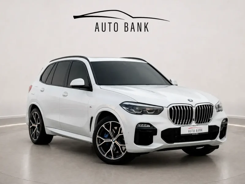 2019 BMW X5 xDrive40i M Sport 6 Cylinders Petrol Engine White Beige SUV GCC Specs Automatic