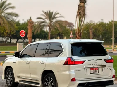 2016 Lexus LX-Series LX 570 Sport S+ 5.7 Litres V8 Petrol Engine White Beige SUV GCC Specs