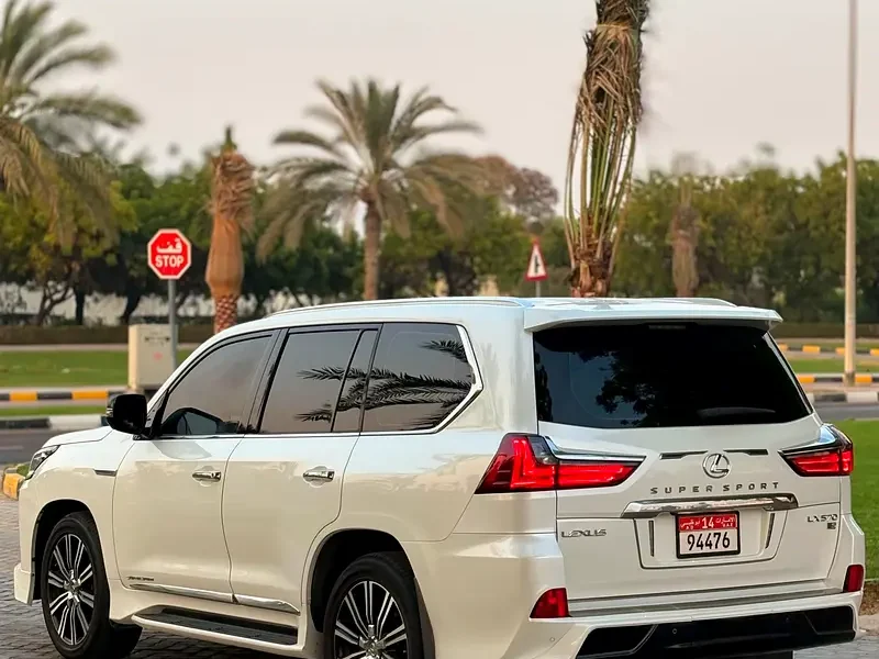 2016 Lexus LX-Series LX 570 Sport S+ 5.7 Litres V8 Petrol Engine White Beige SUV GCC Specs