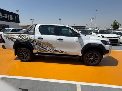 2026 Toyota Hilux Adventure 4.0 Litres V6 Petrol Engine White Black Pickup Truck GCC Specs