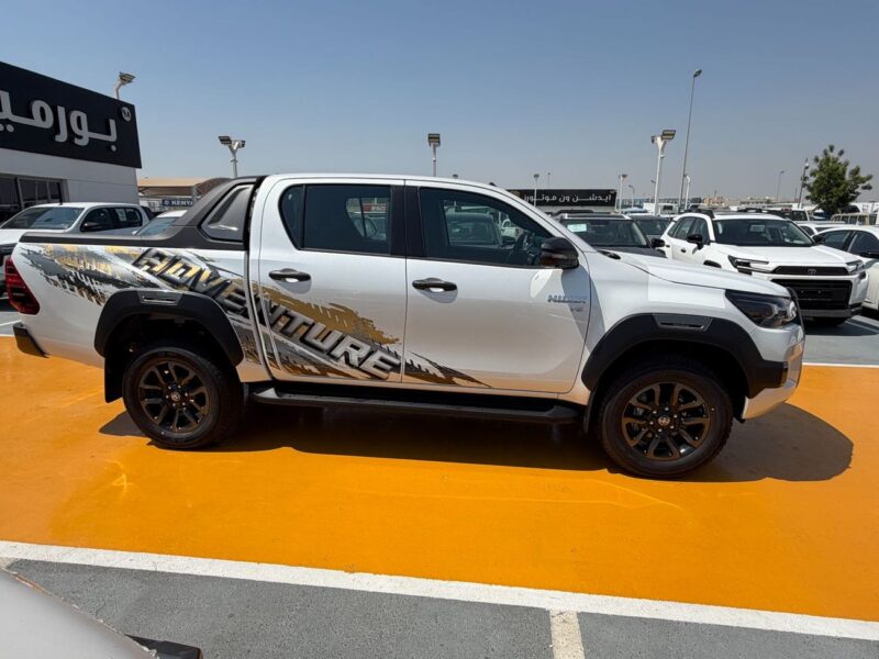2026 Toyota Hilux Adventure 4.0 Litres V6 Petrol Engine White Black Pickup Truck GCC Specs
