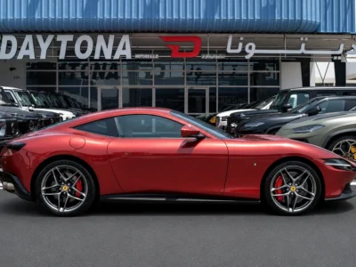 2023 Ferrari Roma Standard 3.9 Litres V8 Twin Turbo Petrol Engine Red White Coupe Japanese Specs