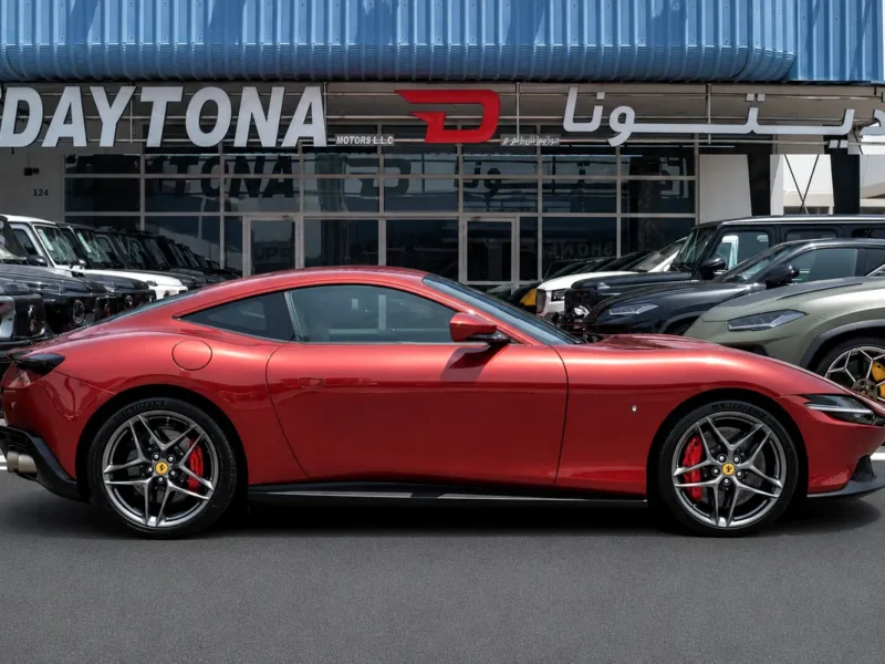 2023 Ferrari Roma Standard 3.9 Litres V8 Twin Turbo Petrol Engine Red White Coupe Japanese Specs