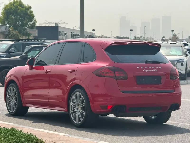 2013 Porsche Cayenne GTS 4.8 Litres V8 Petrol Engine Red Black SUV GCC Specs Automatic