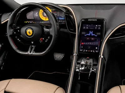2023 Ferrari Roma Standard 3.9 Litres V8 Twin Turbo Petrol Engine Red White Coupe Japanese Specs