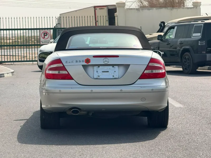 2004 Mercedes-Benz CLK-Class CLK 320 6 Cylinders Petrol Engine Silver Black Soft Top Convertible