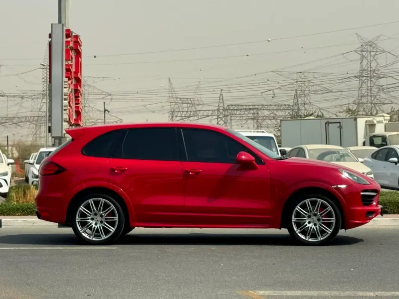 2013 Porsche Cayenne GTS 4.8 Litres V8 Petrol Engine Red Black SUV GCC Specs Automatic