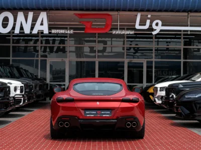 2023 Ferrari Roma Standard 3.9 Litres V8 Twin Turbo Petrol Engine Red White Coupe Japanese Specs