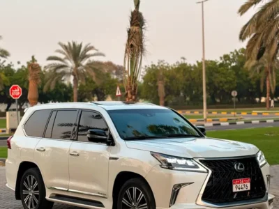 2016 Lexus LX-Series LX 570 Sport S+ 5.7 Litres V8 Petrol Engine White Beige SUV GCC Specs